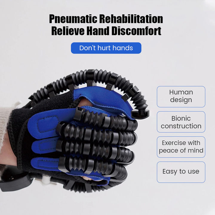 Rehabilitation Robot Gloves Stroke Hemiplegia Intelligent Massage Hand Function Robot Gloves Rehabilitation Training Glove Industrial Exporter Operations