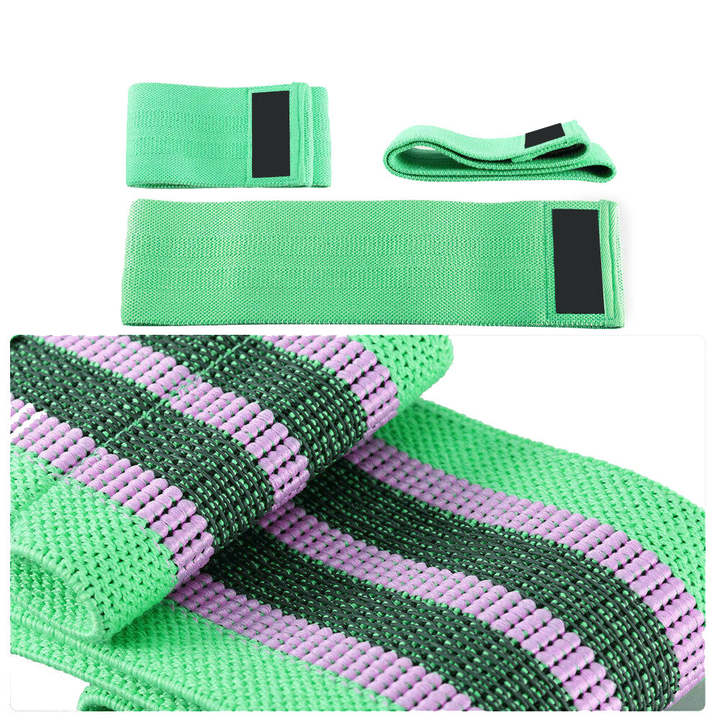 Rubber silk nylon fabric women hip circle resistance band for women outdoor indoor exercises Made in China Factory