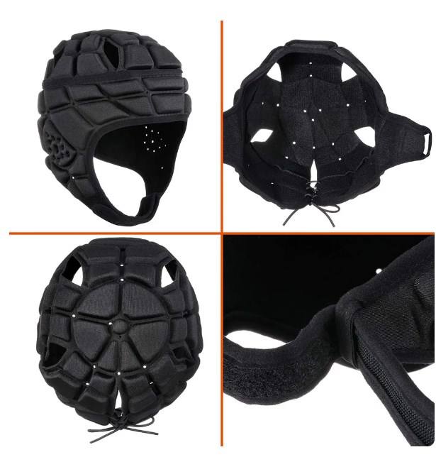 Rugby Helmet Padded Head guard Headgear for Soccer Scrum Cap Head Protector Soft Protective Helmet for Kids Youth Baby Football