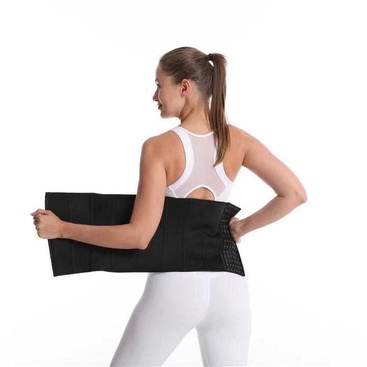 Sauna Sweat Waist Trimmer Belly Belt Wrap Workout Sport Sweat Band Abdominal Trainer Weight Loss Body Shaper Tummy Control Belt B2B Manufacturing