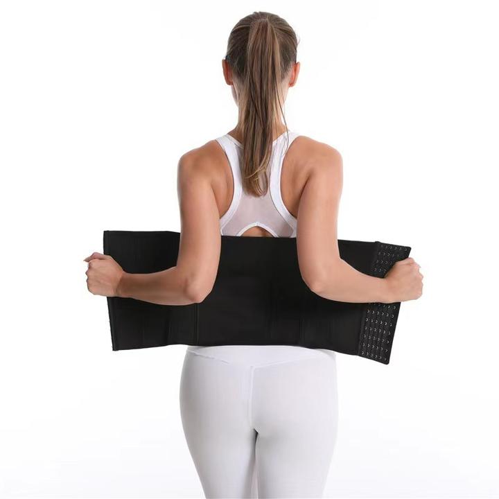 Sauna Sweat Waist Trimmer Belly Belt Wrap Workout Sport Sweat Band Abdominal Trainer Weight Loss Body Shaper Tummy Control Belt B2B Manufacturing