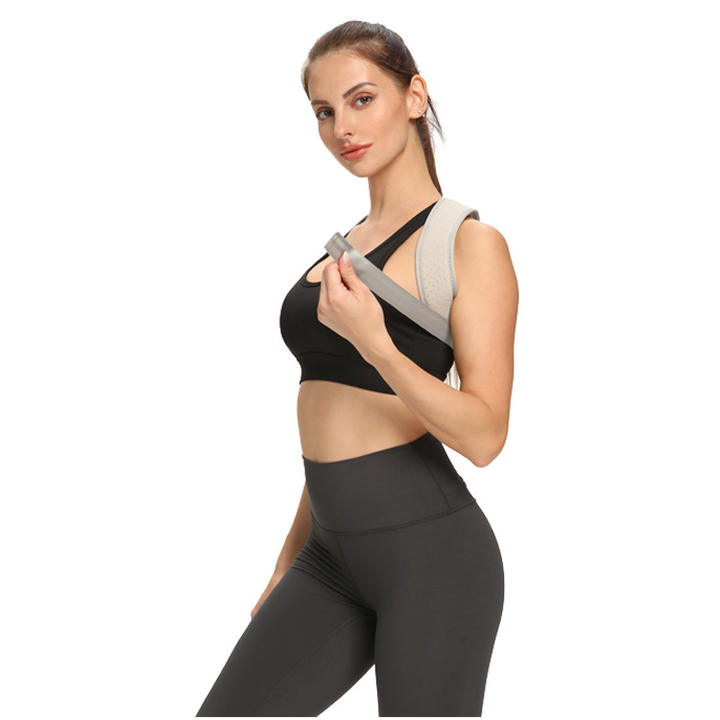Shoulder Lumbar Support Belt Adjustable Clavicle Posture Corrector body posture Brace  Posture Correction  with fish bone design Private Label Manufacturing