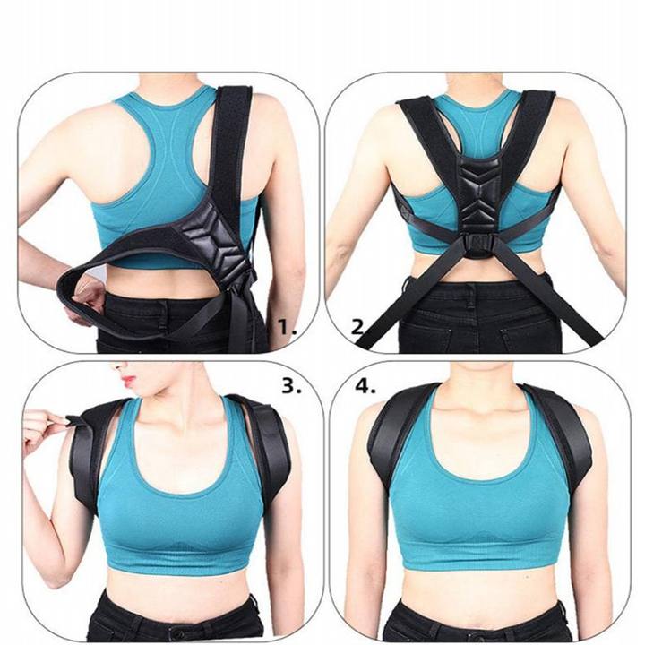 Shoulder Lumbar Support Belt Adjustable Clavicle Posture Corrector body posture Brace  Posture Correction  with fish bone design Private Label Manufacturing