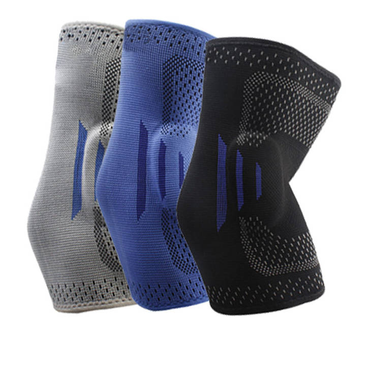 Silicone Knitted Elbow Protector Basketball Fitness Sweat Absorbing Pressure Boosting Sports Protective Equipment