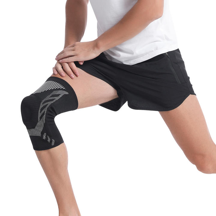 Single Protector Unisex Outdoor Sports Knee Support Yoga Football High Elastic Anti-collision Knee Brace Sleeve Industrial Exporter