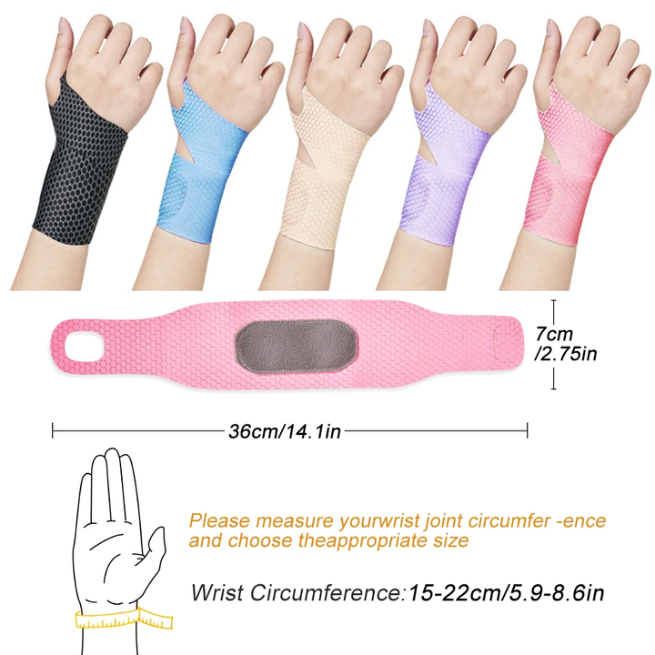 Slim Air Wrist Support Strap Adjustable Wrist Wrap for Men Women Wrist Pain Relief, Workout Straps, Arthritis, Fitness