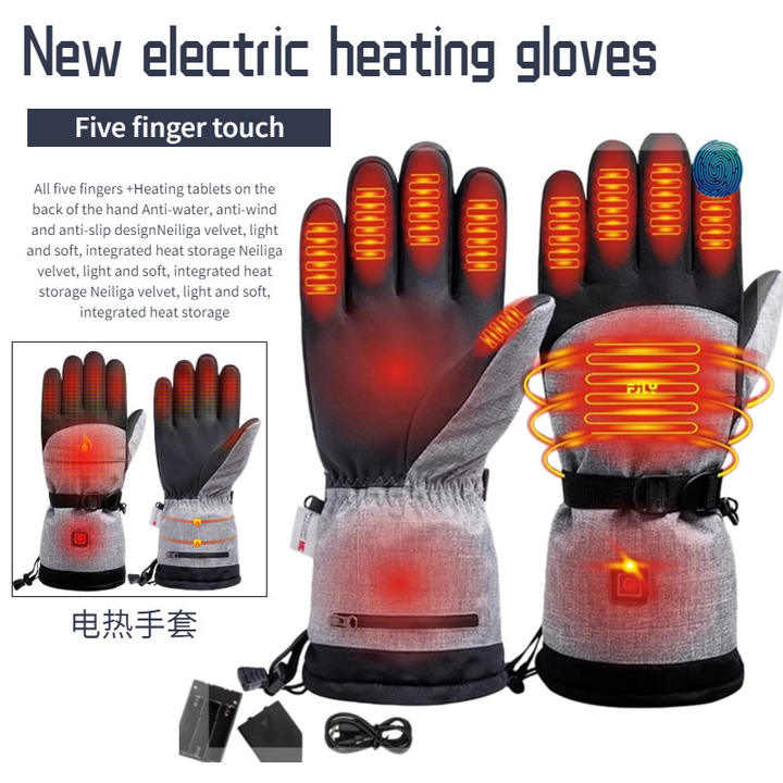 Smart heated ski warmth gloves in winter for man and woman China Bulk Supplier Customization