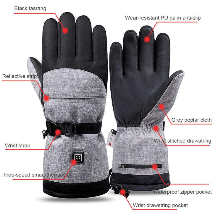 Smart heated ski warmth gloves in winter for man and woman China Bulk Supplier Customization
