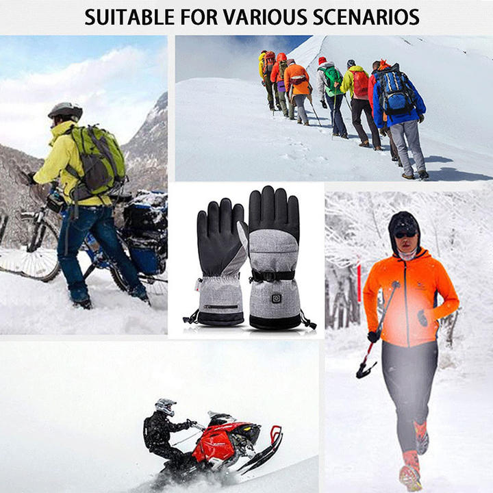 Smart heated ski warmth gloves in winter for man and woman China Bulk Supplier Customization