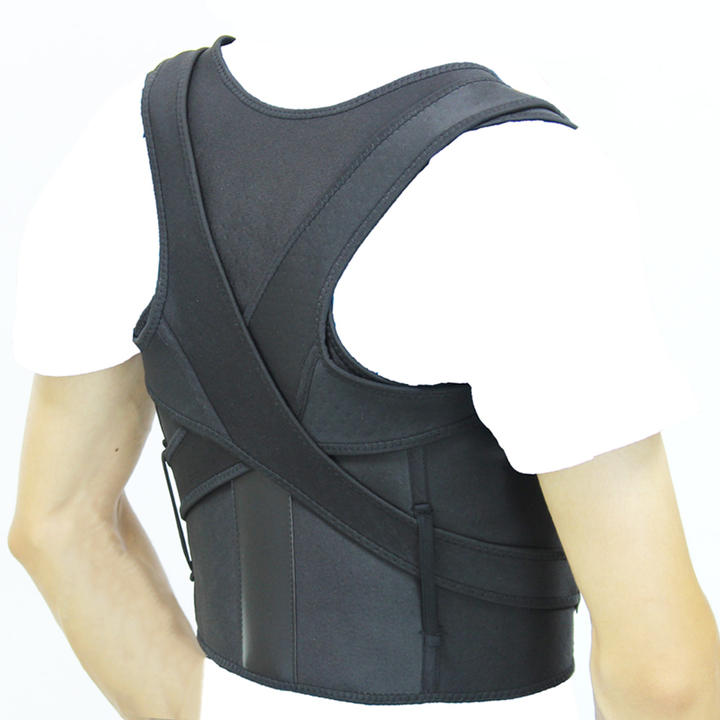 Soft Back Brace Adjustable Posture Corrector shoulder strap full back Clavicle Back Support Belt