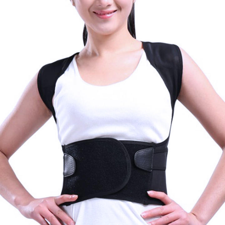 Soft Back Brace Adjustable Posture Corrector shoulder strap full back Clavicle Back Support Belt