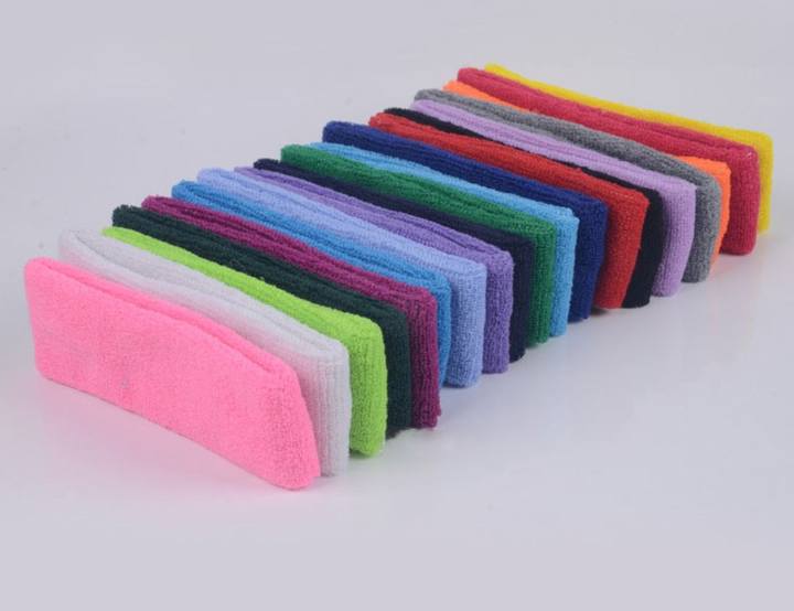 Soft Cotton Hairband Stretch Head Sport Sweatband Sport Headband