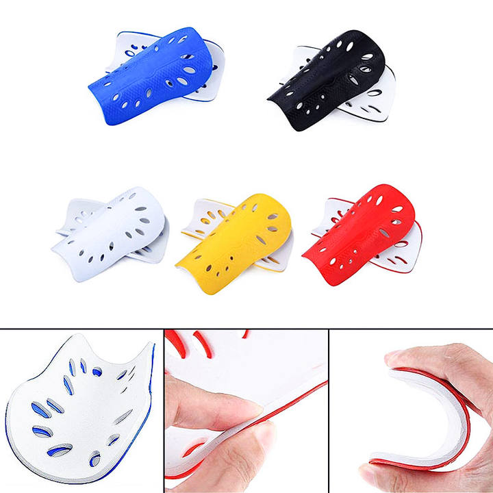 Soft Football Shin Guards Adult Kids Soccer Guards Supporters Sports Leg Sleeves Protector Protective Gear Shin Guard Export Factory
