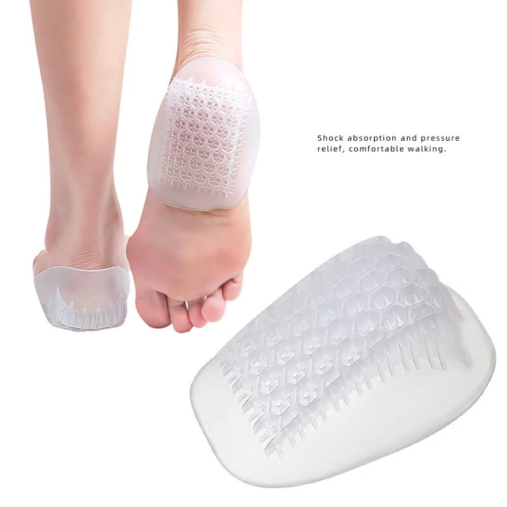 Soft Silicone Gel Insoles for Heel Lifting Inserts Arch Support Foot Care Cushion Pad Half Yard Insole Height Increase Insoles China Exporter