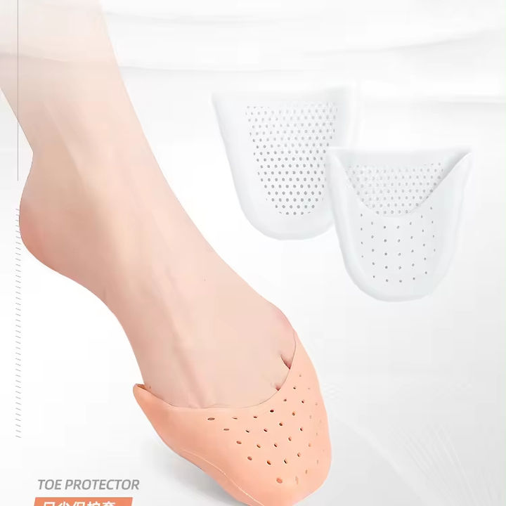 Soft Toe Caps Shoes Protector Ballet Pads Silicon Foot Protectors Silicone Pointe Soft Shoe Insoles Cover Flats Cap Ouch Pouch Wholesale Factory Bulk Orders