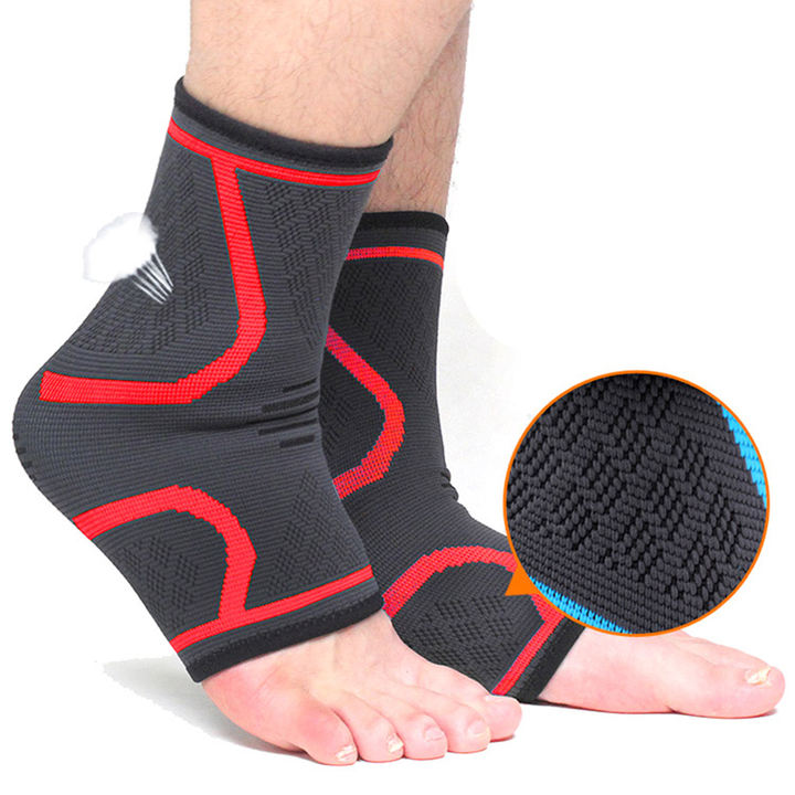 Sport Ankle Stabilizer Brace Compression Ankle Support Tendon Pain Relief Strap Foot Sprain Injury Wraps Run Basketball Large Order Wholesale Export