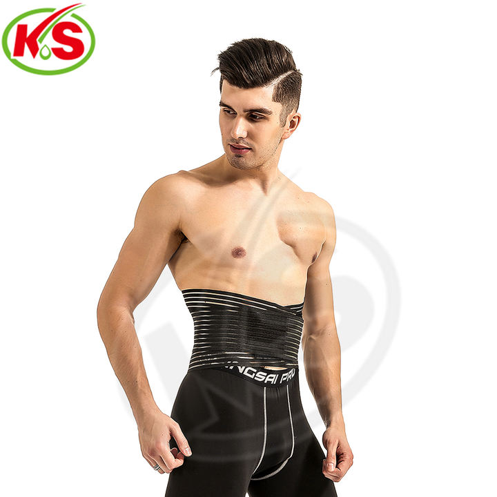 Sports Belt Thin elastic mesh breathable men's and women's summer belt waist disc protruding support waist support waist Bulk Wholesale Chain