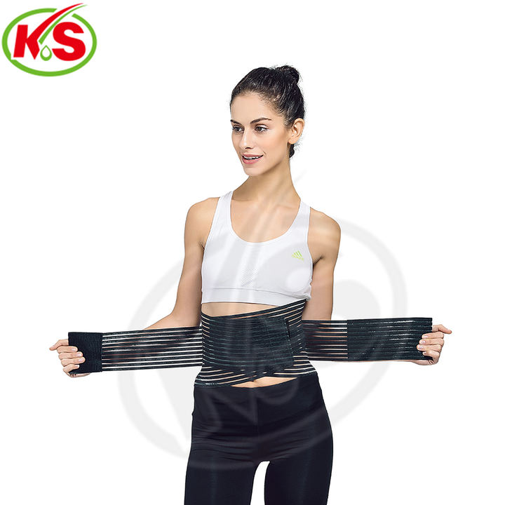 Sports Belt Thin elastic mesh breathable men's and women's summer belt waist disc protruding support waist support waist Bulk Wholesale Chain