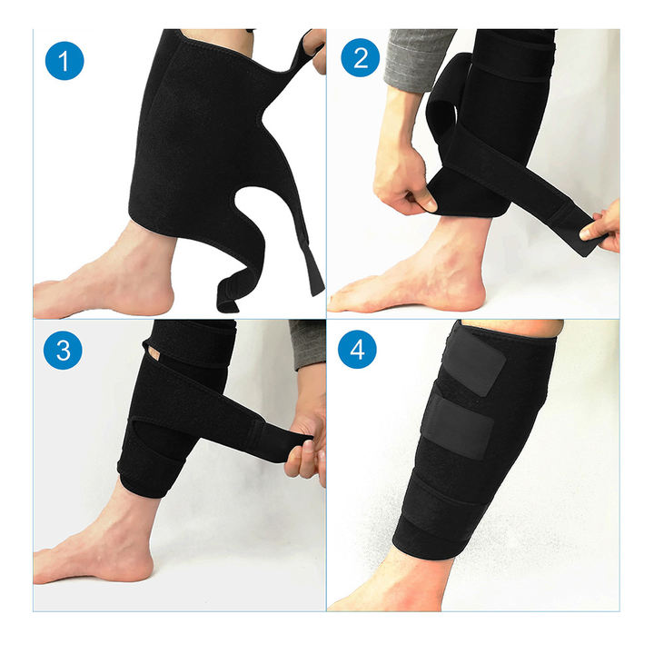 Sports Calf Shin Support Brace Adjustable Calf Brace Compression Leg Sleeve