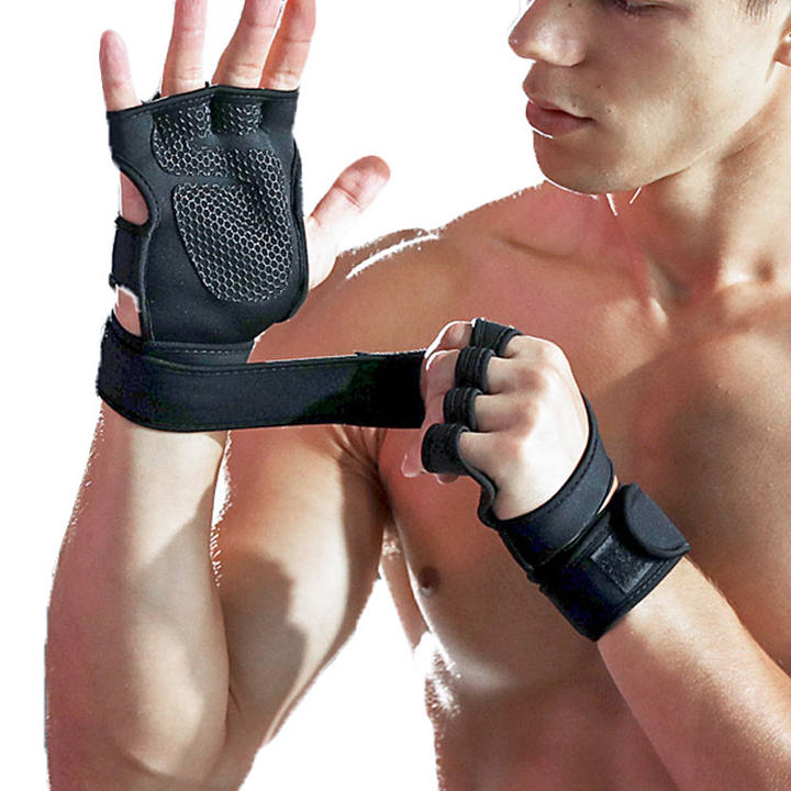 Sports Gym Fitness Gloves Shockproof Weight Lifting Training Glove Half Finger Cycling Gloves for Men Women Factory Authorized Wholesale Export