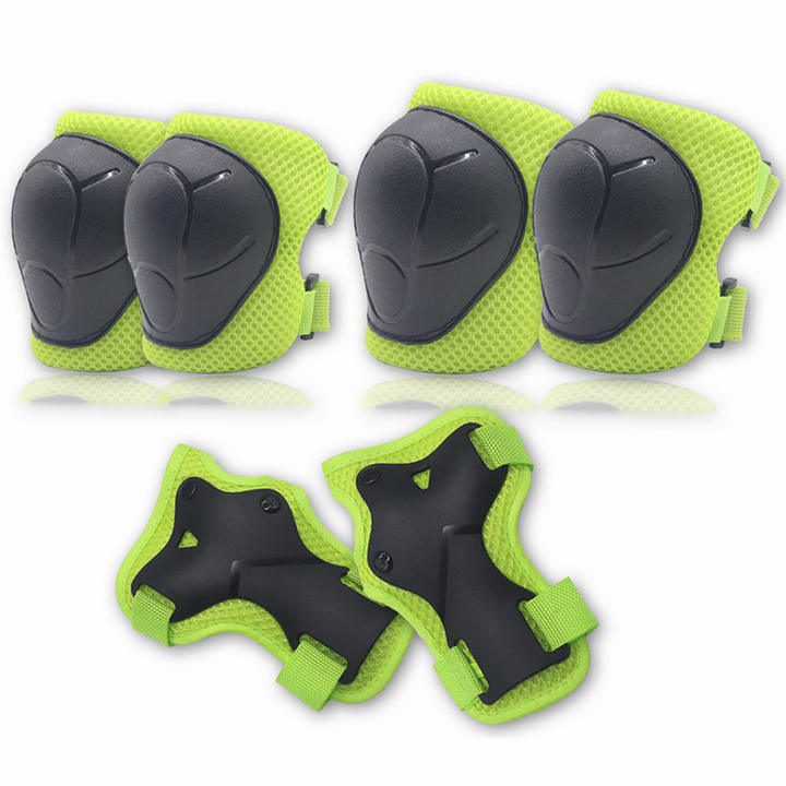 Sports Knee and Elbow Pads Wrist Guards 3 in 1 Kids Protective Gear Set for BMX Inline Roller Skating Bike Rollerblading Riding