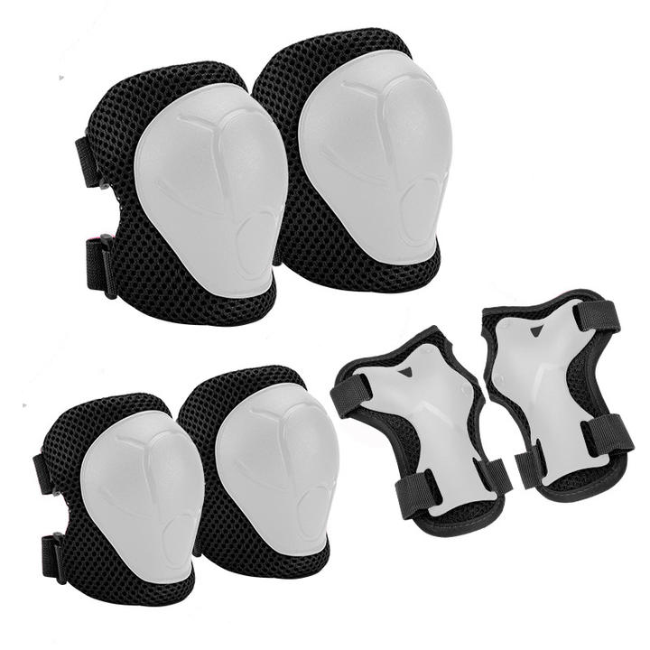 Sports Knee and Elbow Pads Wrist Guards 3 in 1 Kids Protective Gear Set for BMX Inline Roller Skating Bike Rollerblading Riding