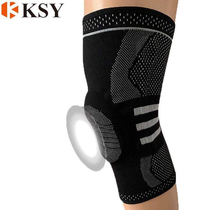 Sports Nylon Silicon Knee Pad Compression knee Support for Running