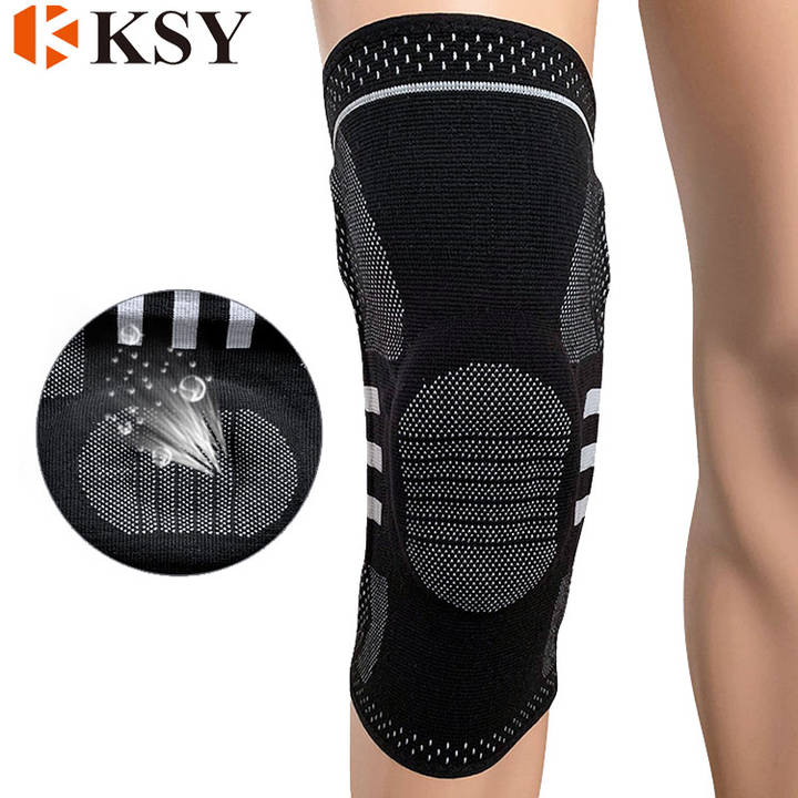 Sports Nylon Silicon Knee Pad Compression knee Support for Running