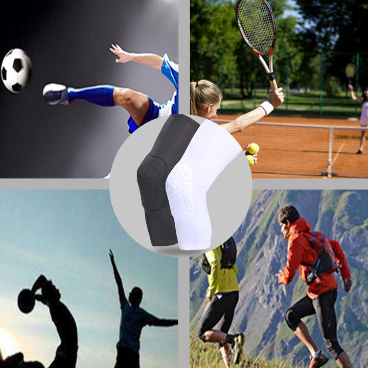Sports Safety Accessories Elbow & Knee Pads Honeycomb Basketball Crashproof Antislip Leg Long Sleeve Industrial Exporter Custom Solutions