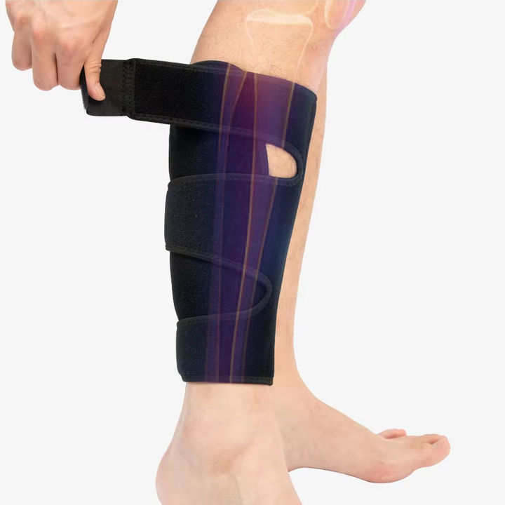 Sports Shin Support Calf Shin Support Brace Adjustable calf Compression Sleeve Wrap Band for Running Factory Pricing