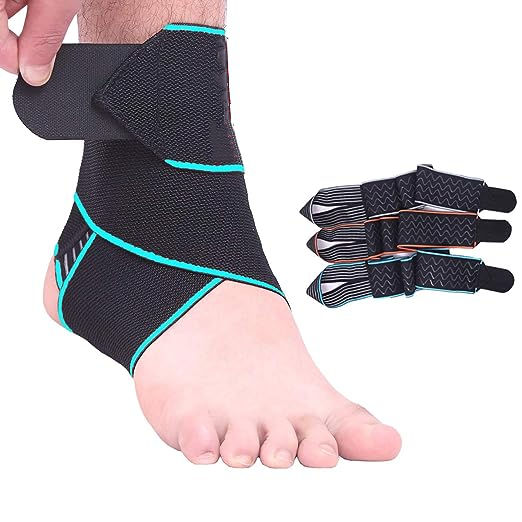 Sports ankle protection basketball football adjustable elasticity ankle protection silicone ankle and wrist protection band