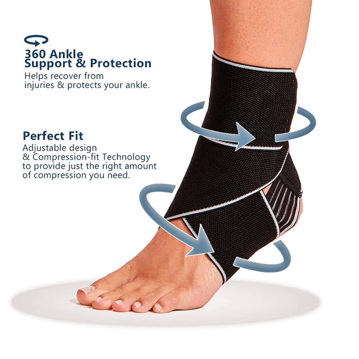 Sports ankle protection basketball football running ankle protection anti sprain silicone anti slip ankle and wrist protection Supplier Wholesale