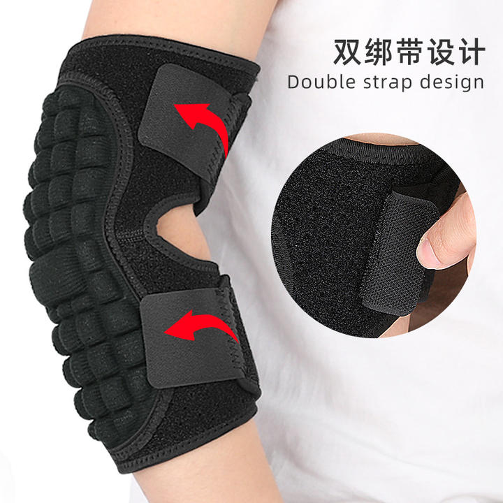 Sports elbow protection men's and women's thick honeycomb elbow fitness yoga basketball protection