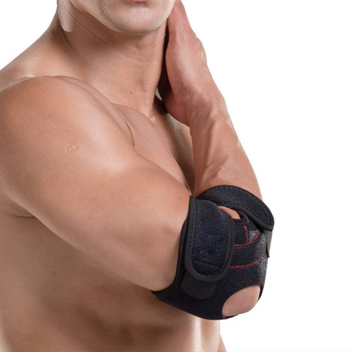 Sports elbow protection spring compression basketball badminton fitness anti knock elbow protection adjustable elbow brace