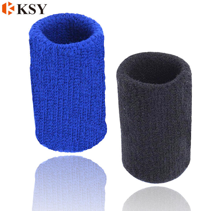 Sports finger protection basketball fitness nylon finger cover elastic breathable sports knitted finger joint protection Factory Pricing