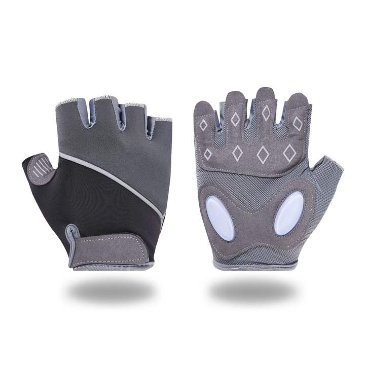 Sports half finger liquid silicone protective fitness gloves breathable thick palm mat wear-resistant non-slip fingers Export Wholesale
