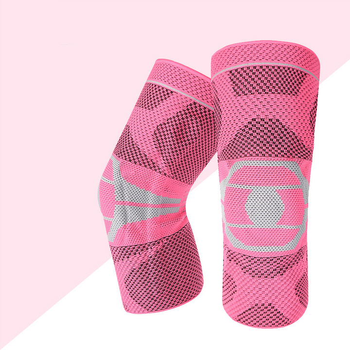 Sports knee pads outdoor silicone anti-collision anti slip spring support protective cover knee pads Global Manufacturing