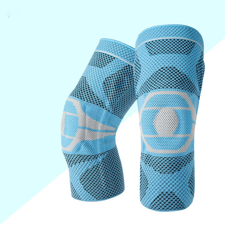 Sports knee pads outdoor silicone anti-collision anti slip spring support protective cover knee pads Global Manufacturing