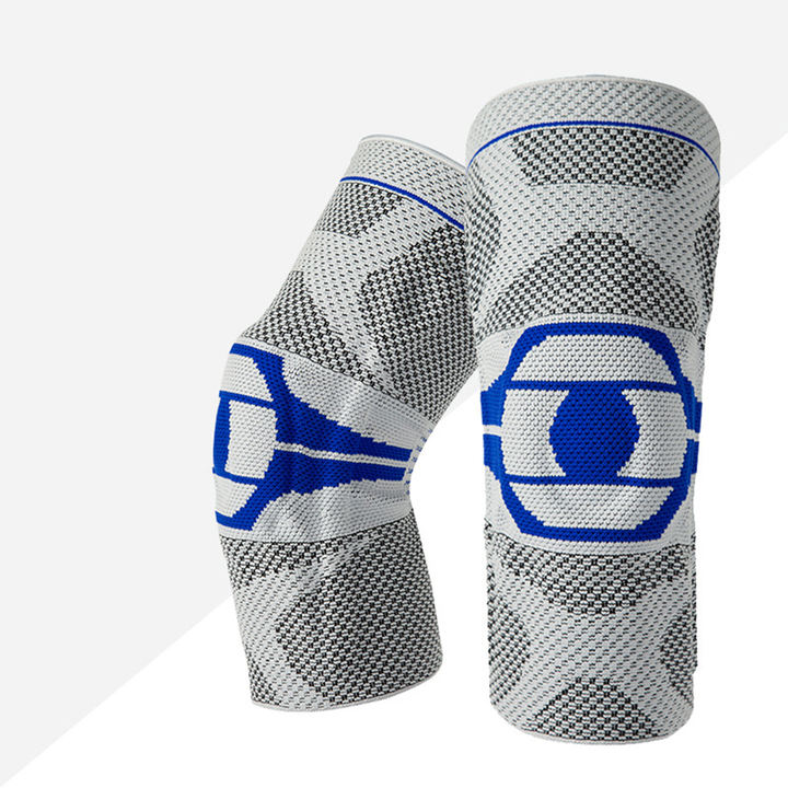 Sports knee pads outdoor silicone anti-collision anti slip spring support protective cover knee pads Global Manufacturing