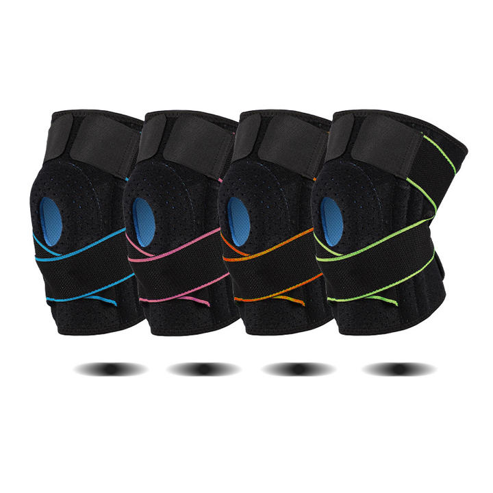 Sports knee pads pressure straps silicone knee pads running basketball cycling badminton protective brace Wholesale Bulk Supply Distributor