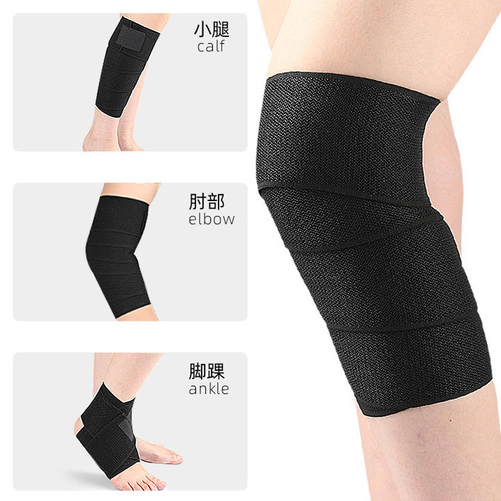 Sports leg guard compression Wrap brace Elastic leg compression strap