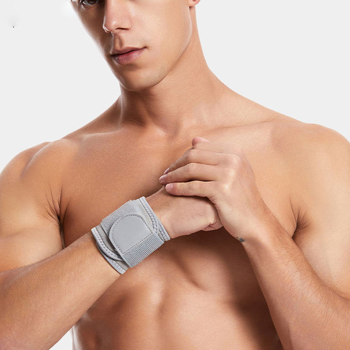 Sports wristband for men fitness sprain compression wristband sweat absorbing wrist guard for women