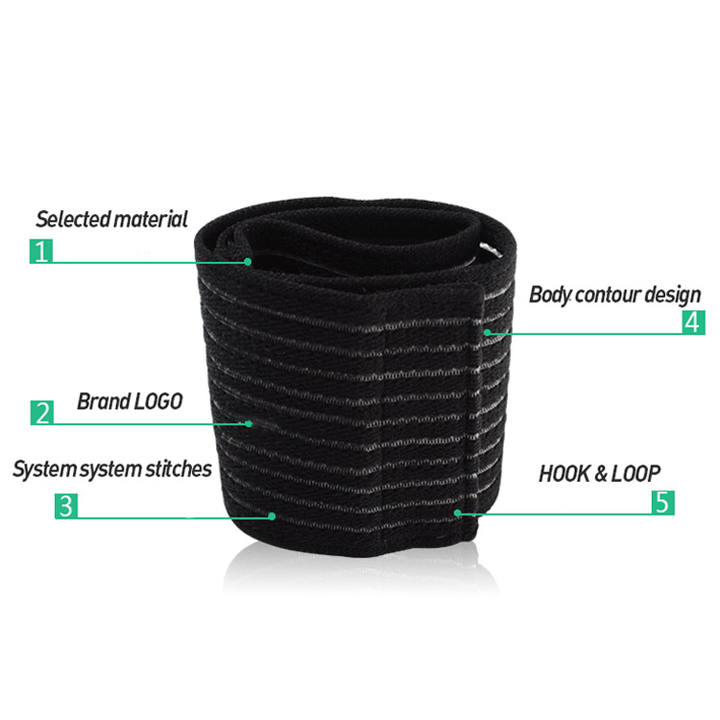 Sports wristbands compression wrapped straps basketball hiking cycling badminton sports protective equipment Custom Manufacturing B2B