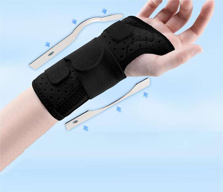 Steel plate wrist guard wrist sprain tendon sheath fixation brace