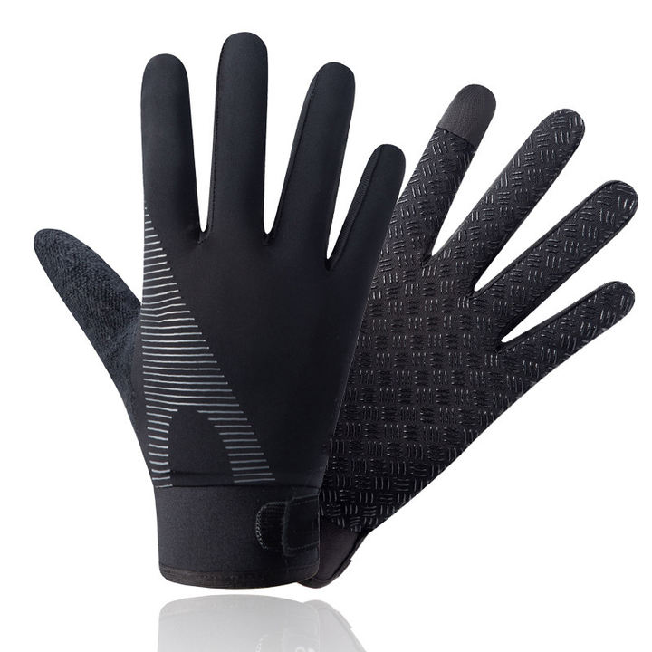 Summer sunscreen gloves Cycling ice silk Breathable thin outdoor sports fishing non-slip touch screen gloves Wholesale Factory Customization