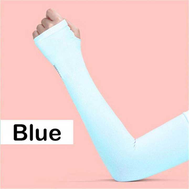 Summer sunscreen sleeves outdoor travel nylon ice silk sleeves cycling sports sunshade arm guard gloves long Manufacturing Plant