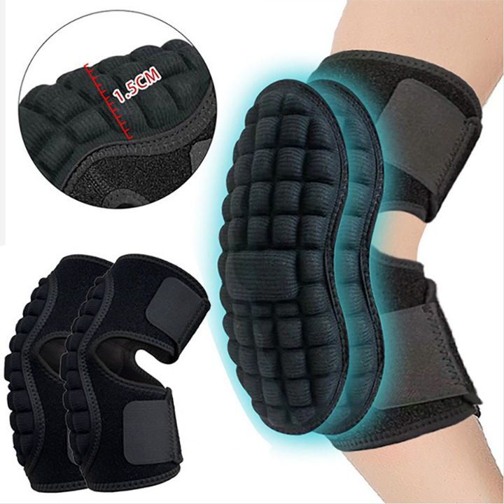 Thick sponge elbow strap adjustable anti-collision arm protector for roller skating volleyball crawling training elbow pads