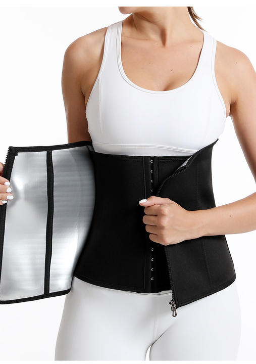 Thickened silver ion zipper Waist Cinchers Women Waist Trainer Trimmer Corset Sports Girdle Sauna Waist Trimmer Sweat Bands