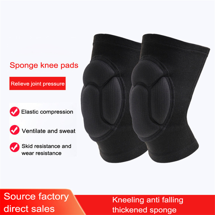 Thickening Sports Knee Pads Elastic Knee Pads Support Fitness Gear Basketball Volleyball Brace Protector Non-Slip Knee Pads Factory Wholesale