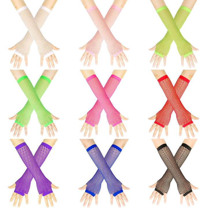 Thin Long Sleeve Cycling Gloves Driving Sunscreen Sleeves fishnet party gloves Customized Manufacturing